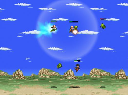 Dragon Ball Z Budokai X - Heroes vs Saibamens