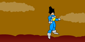 Dragon Ball Z Escape from planet Vegeta