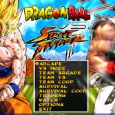 Dragon Ball Z vs Street Fighter III - Title screen
