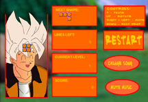 Dragon Ball Z Tetris Gameplay