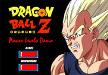 Dragon Ball Z Power Level Demo Title Screen