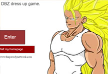 DBZ Dress Up Title Screen