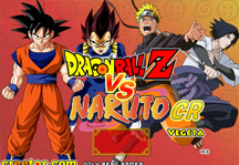 Dragon Ball Z vs Naruto CR Vegeta Title Screen