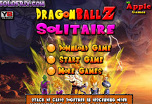 Dragon Ball Z Solitaire Title Screen