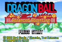 Dragon Ball Advanced Adventure Title Screen