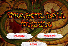 Dragon Ball Puzzle Title Screen