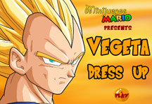 Dress Up Vegeta Title Screen