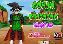 Gohan Training Dress Up Title Screen