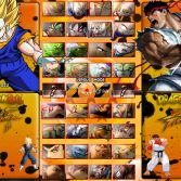 Dragon Ball Z vs Street Fighter III - Character select